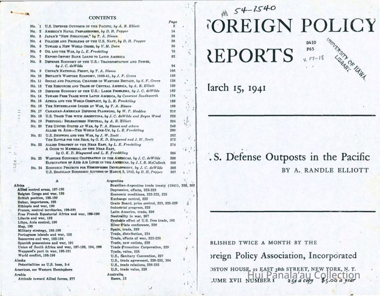 Foreign Policy Reports picture number 1