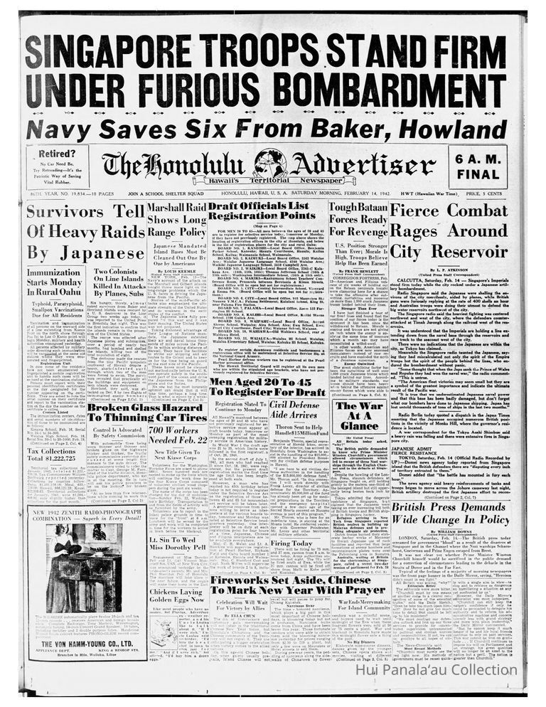 Survivors Tell Of Heavy Raids By Japanese Two Colonists On Line Islands By Planes, Subs picture number 1
