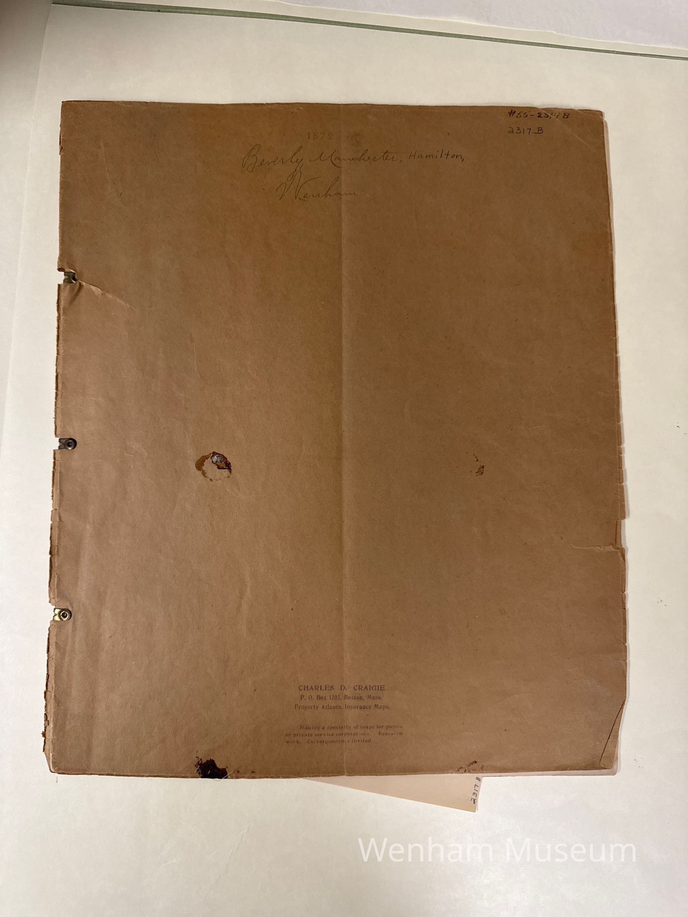          Atlas maps of Beverly, Manchester and Wenham picture number 1
   