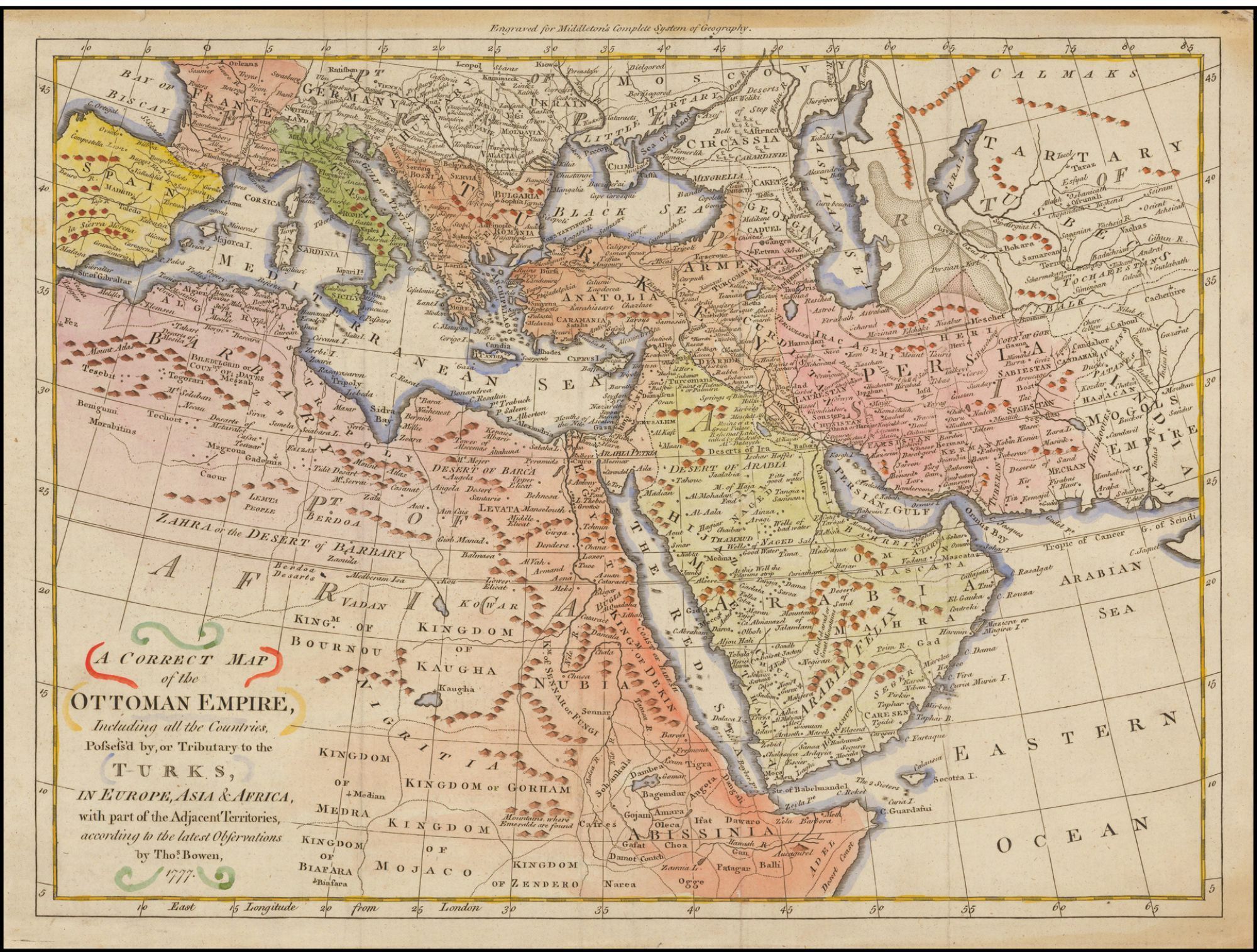 Map of Southwestern Asia (1919) picture number 1