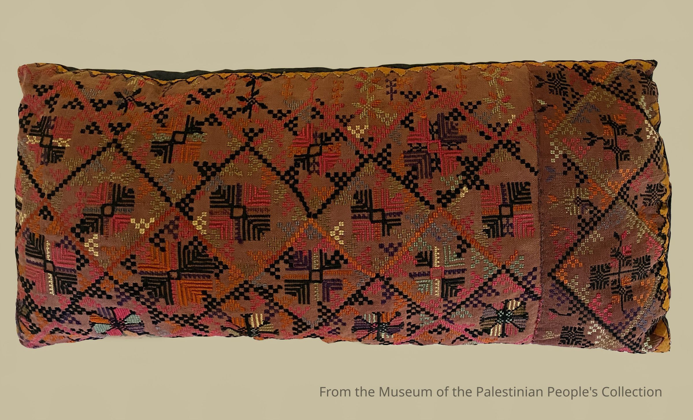 Embroidered Pillow (early 20th Century) picture number 1
