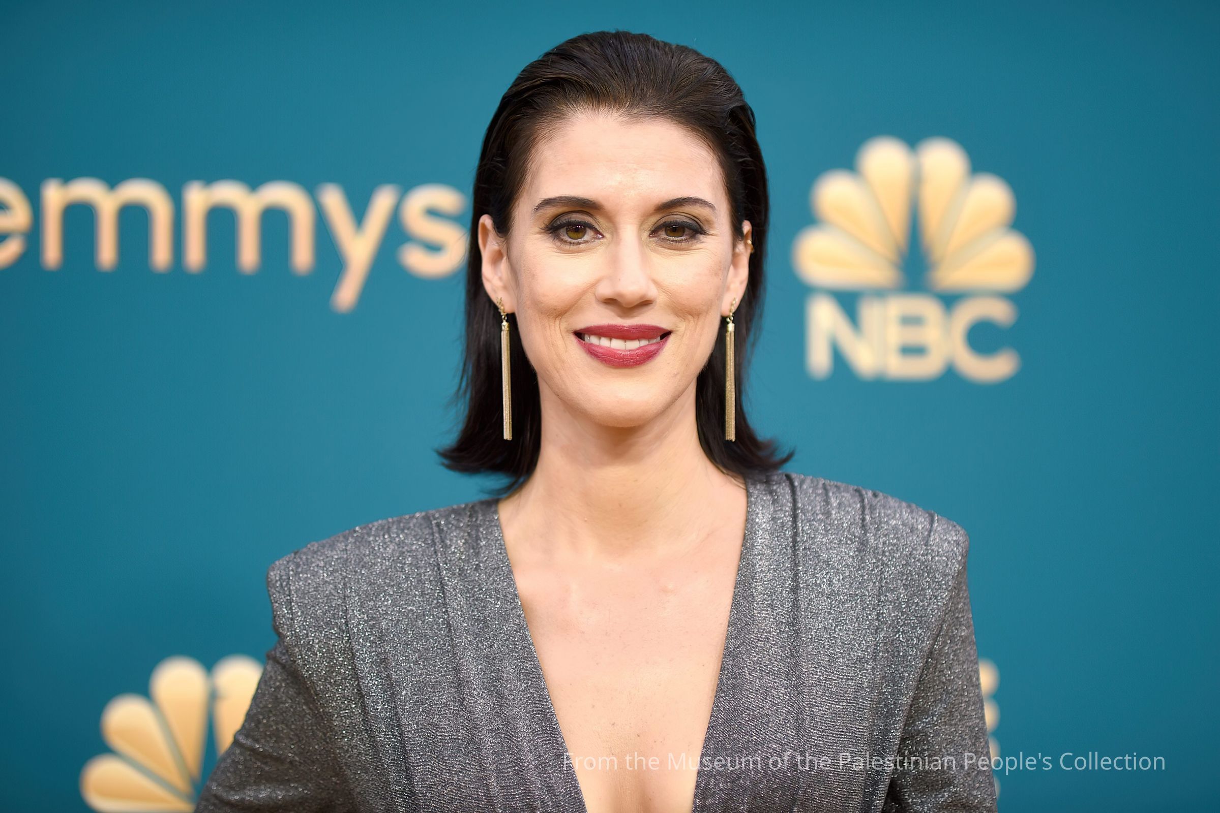 Copyright: Richard Shotwell / Invision/AP; Cherien Dabis arrives for the 74th Primetime Emmy Awards at the Microsoft Theater in Los Angeles, on Sept. 12, 2022.