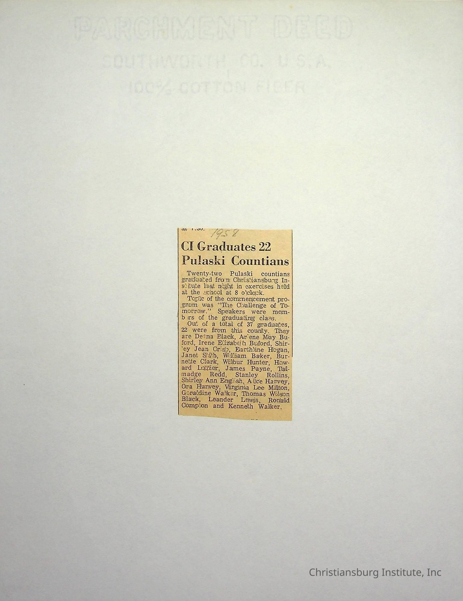 Archie Rollins Collection [1953-1966]