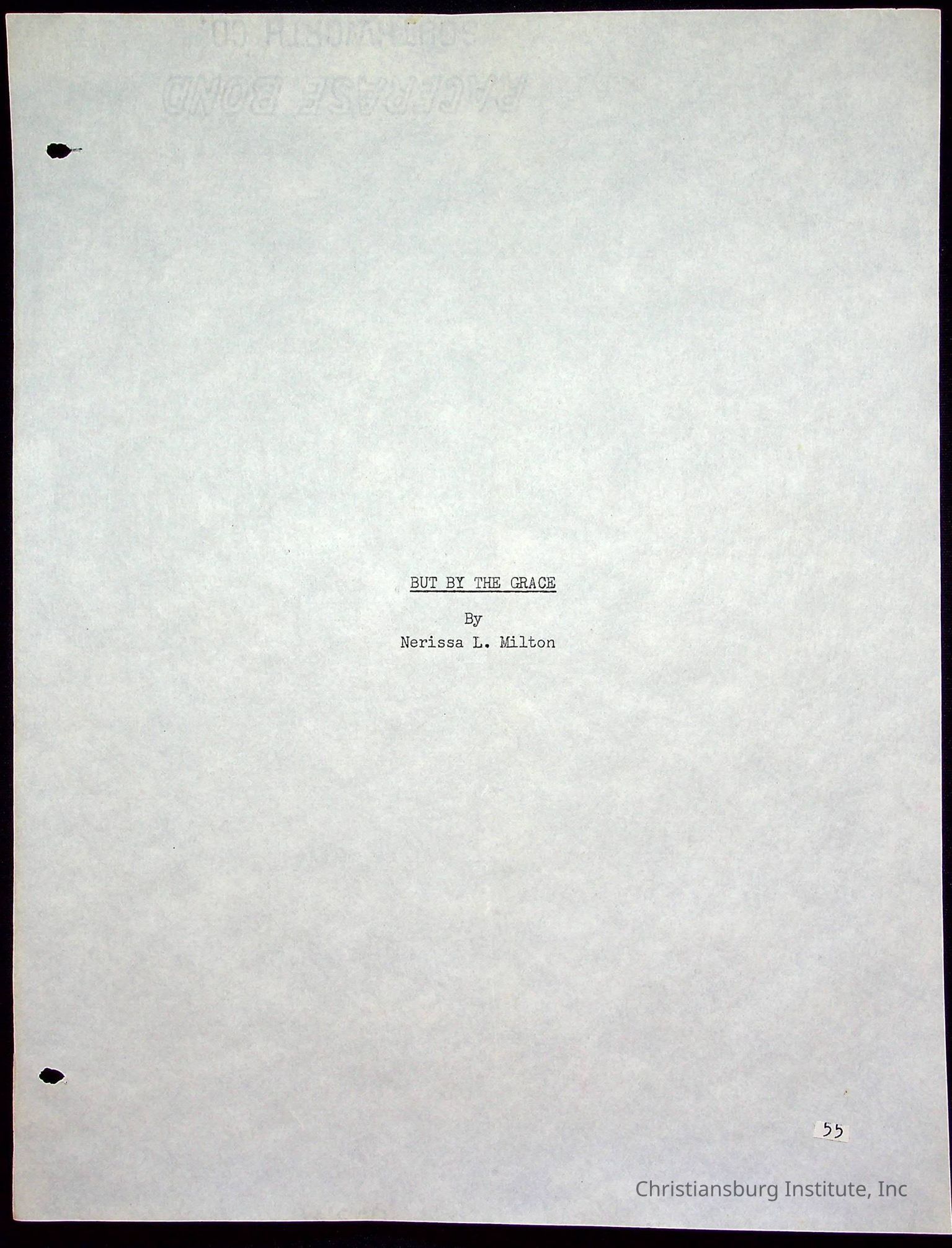 Christiansburg Institute Alumni Association Collection