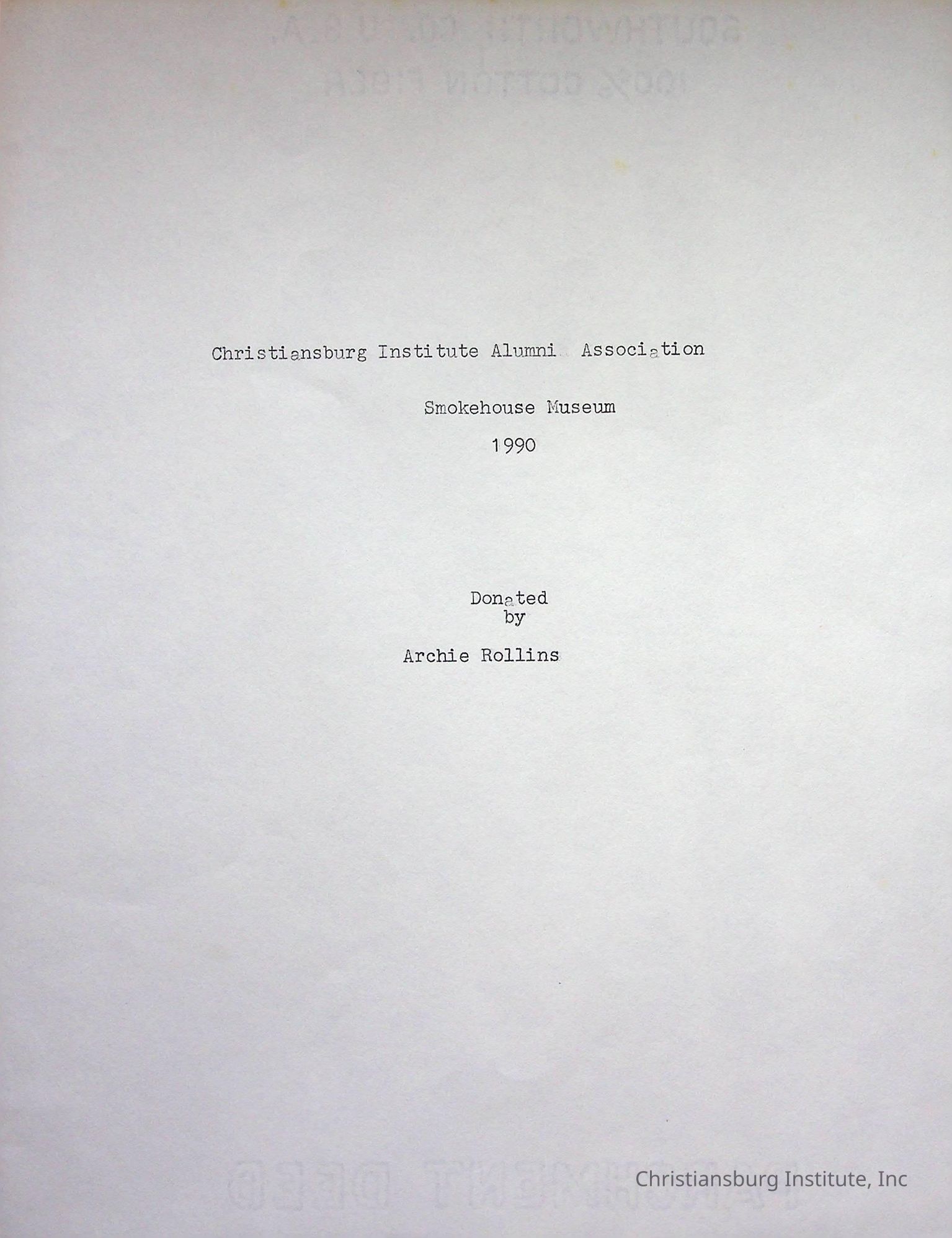 Archie Rollins Collection [1953-1966]