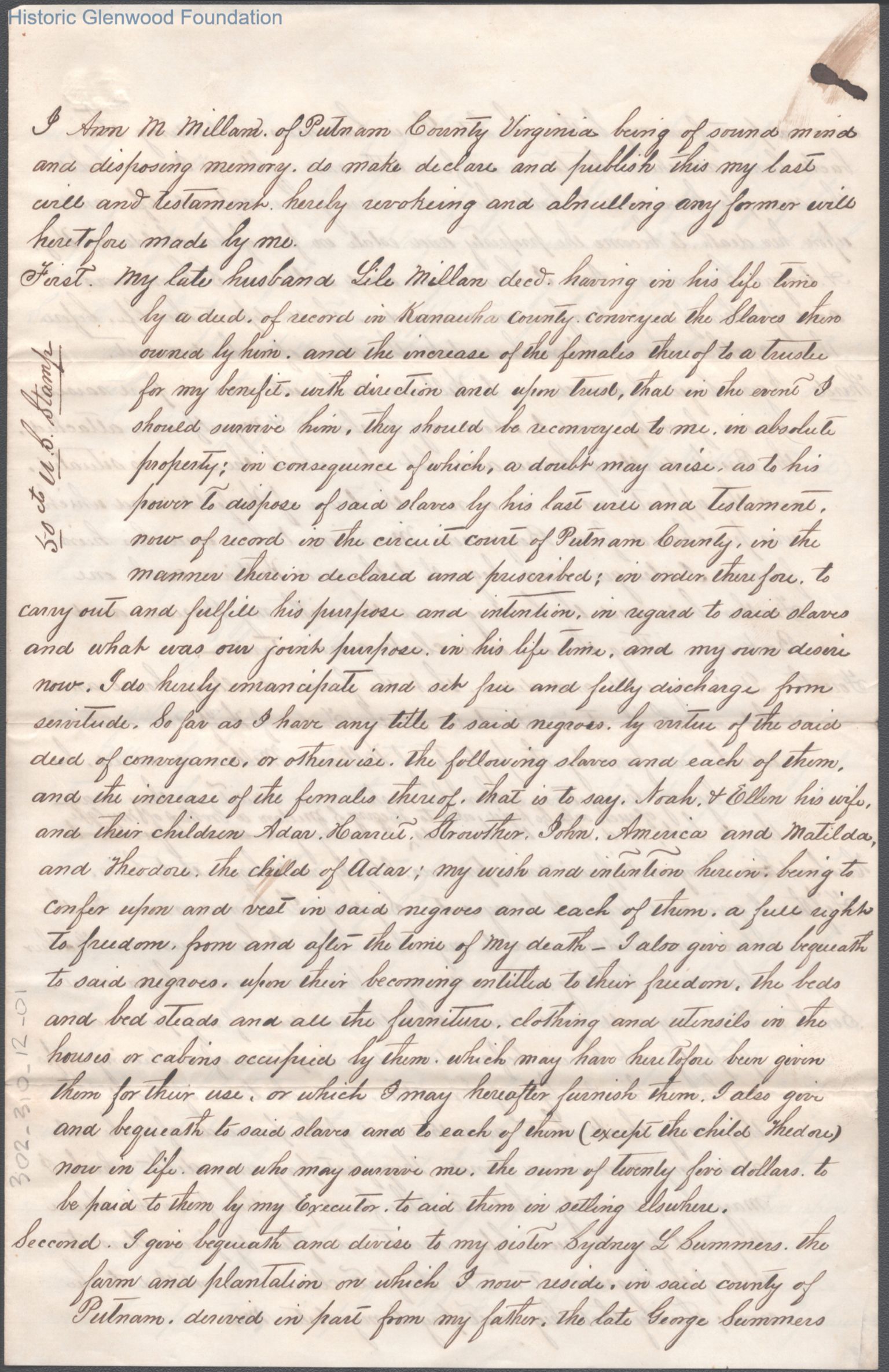 Ann Summers Millan (1789-1863) & Lyle Millan (1785-1859)