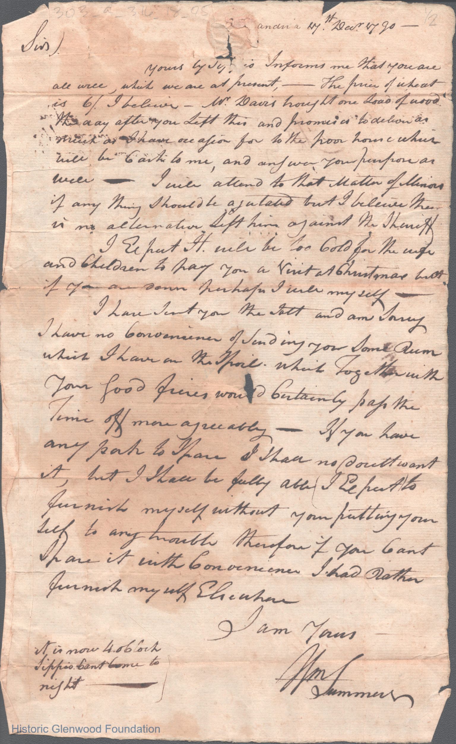 Col. George W. Summers (1754-1818) and Ann "Nancy" Smith Radcliff Summers (1758-1843)