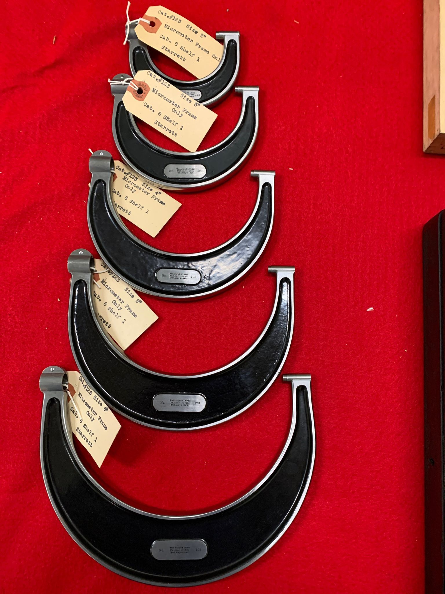 Cabinet 8 Shelf 1 Starrett Micrometers
