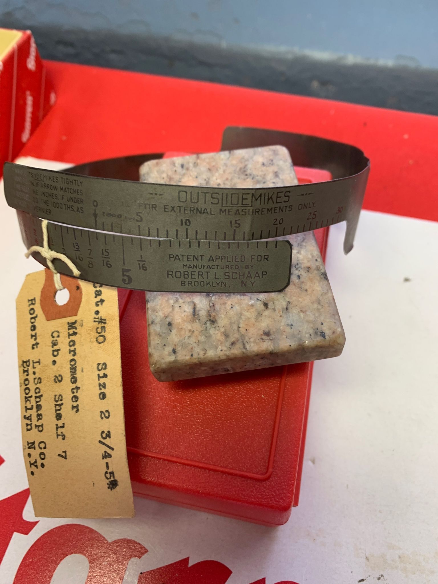 Cabinet 2 Shelf 7 Micrometers (Non -Starrett)
