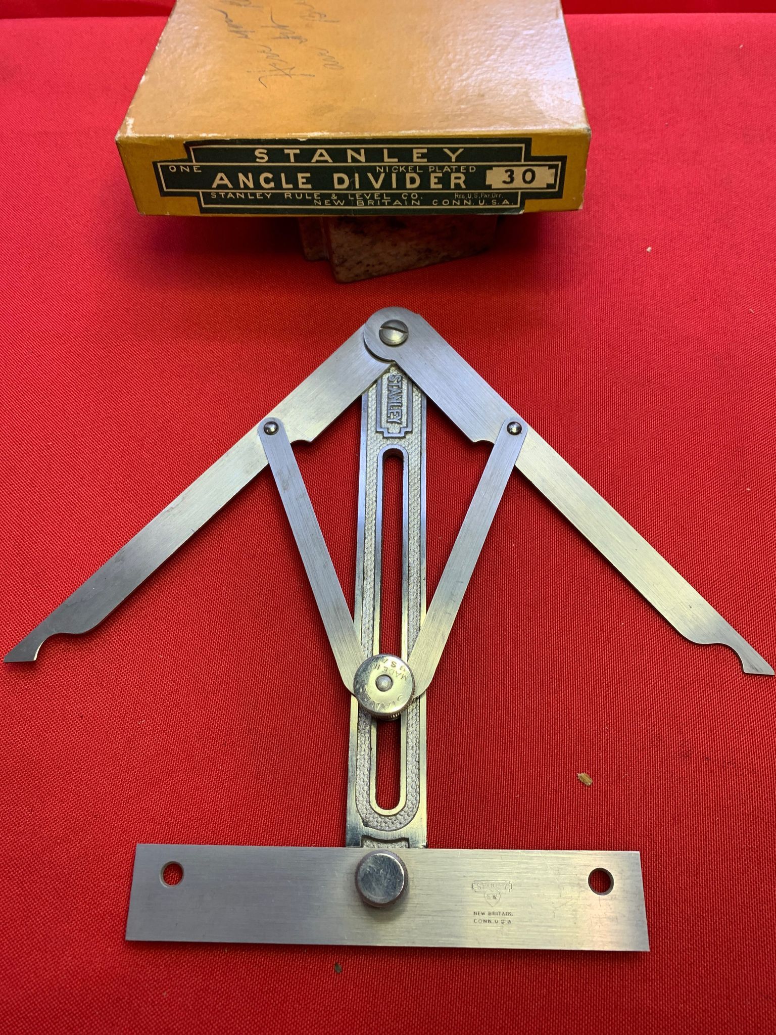 Cabinet 10 Shelf 4 Draftsmen's Tools, Misc. Protractors