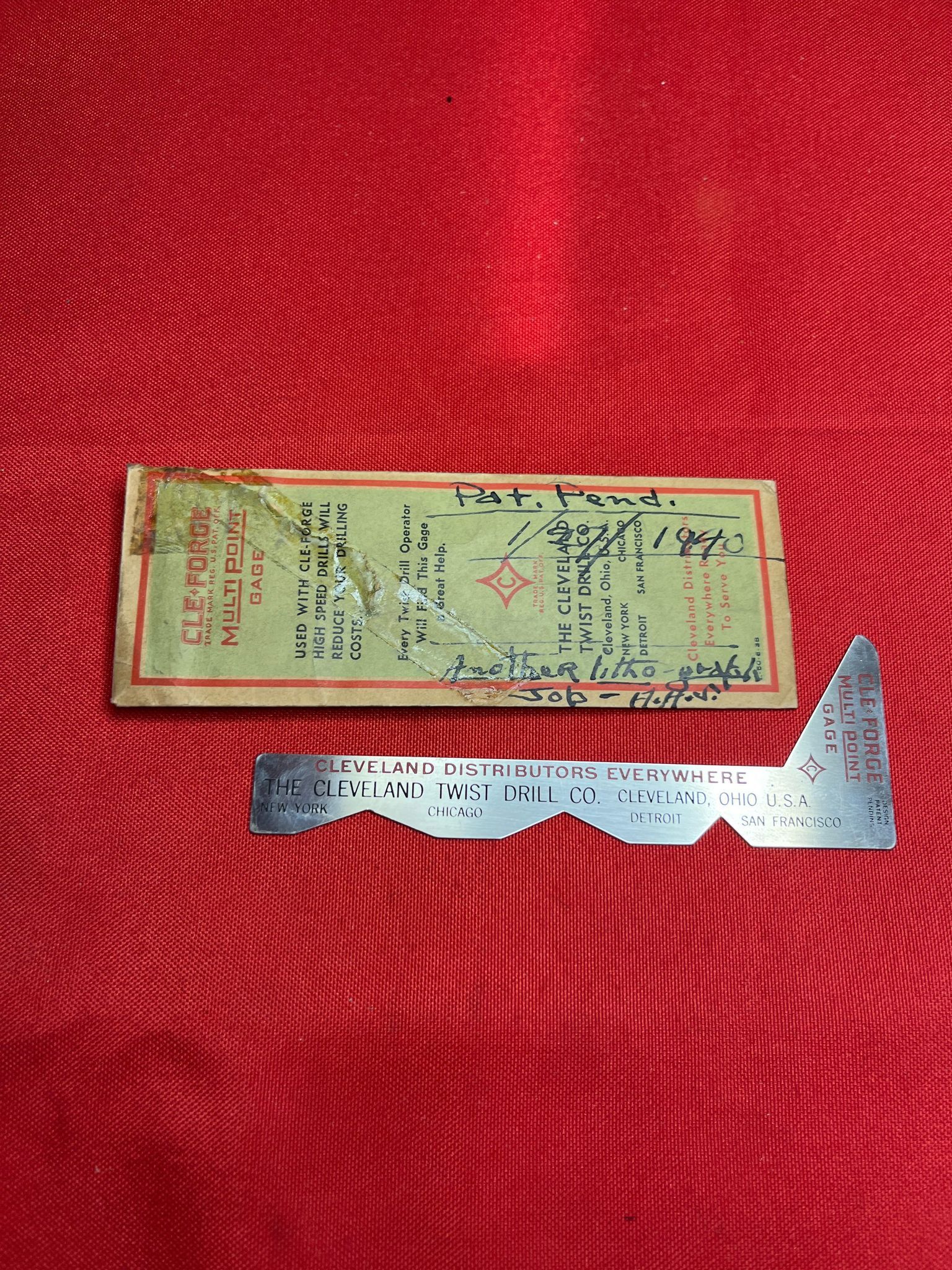 Cabinet 3 Shelf 5 Depth Gages, Drill Point Gages,Misc. New 12/12/23