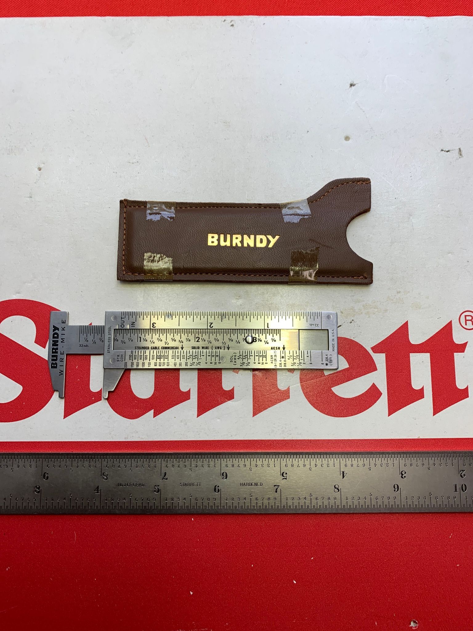 Cabinet 12 Shelf 4 Starrett Slide Calipers