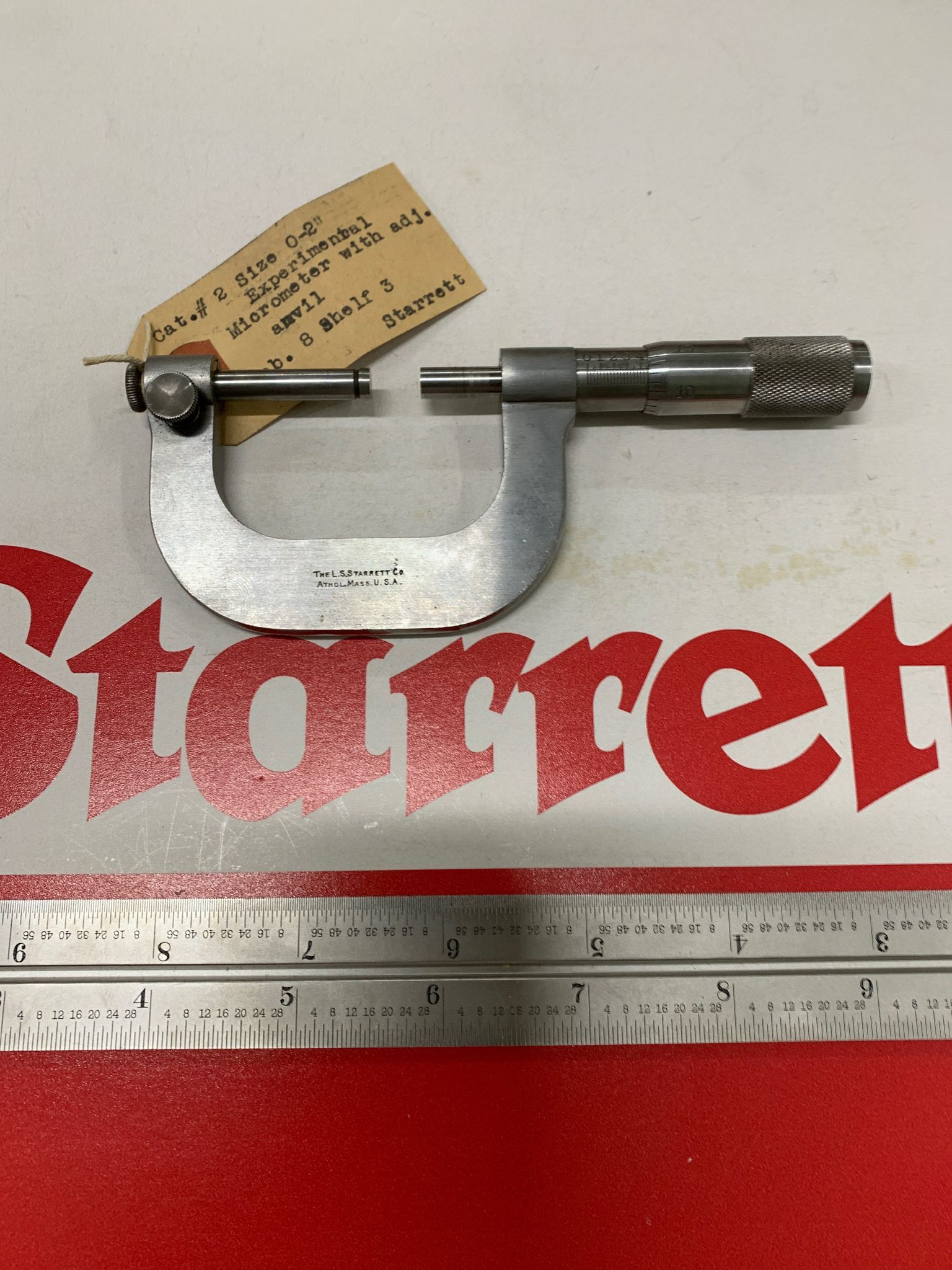Cabinet 8 Shelf 2 Starrett Micrometers