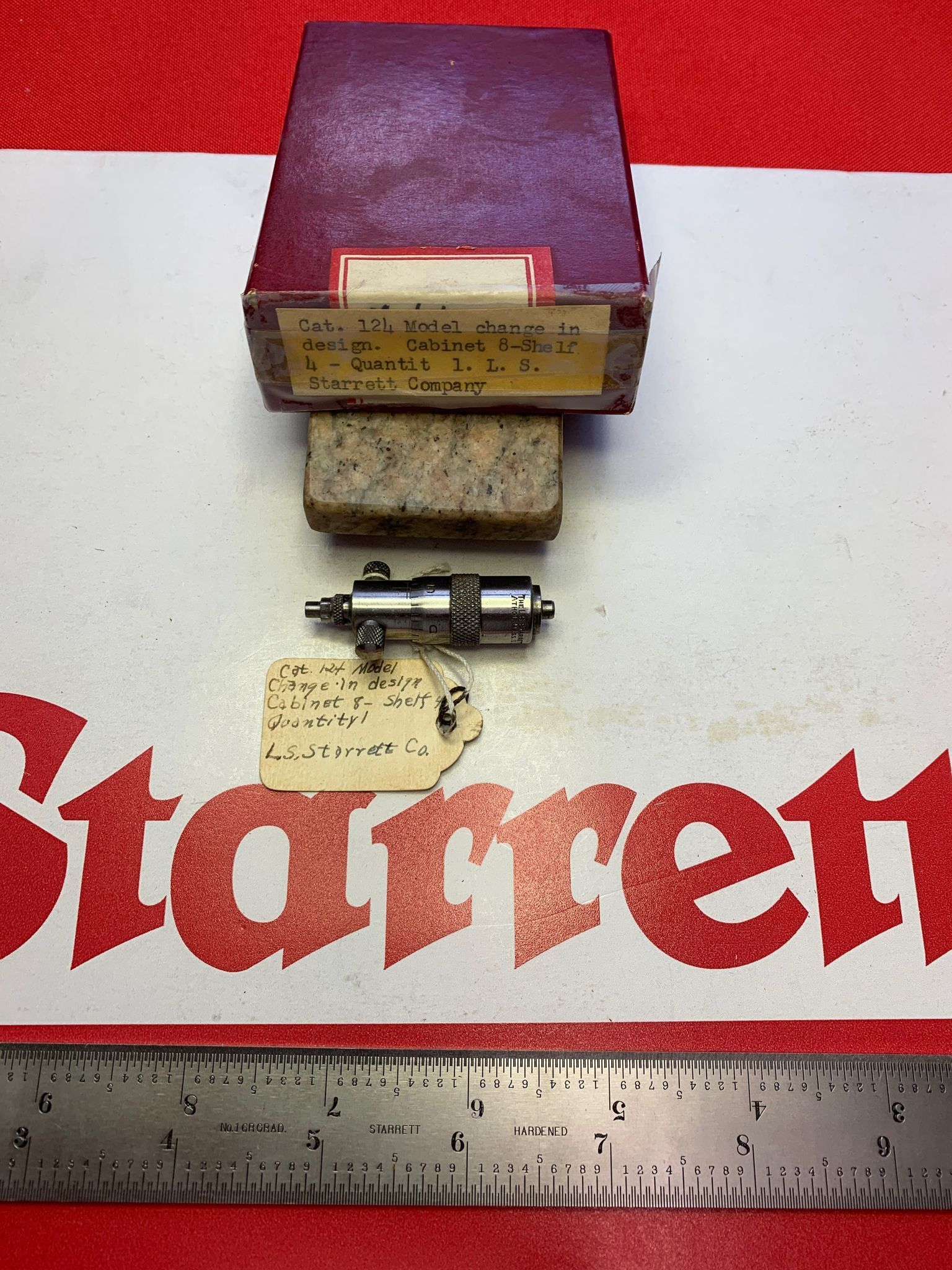 Cabinet 8 Shelf 4 Starrett Micrometers