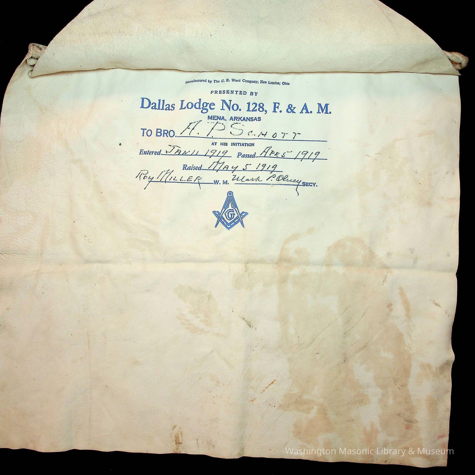 3) Master Mason Individual Aprons