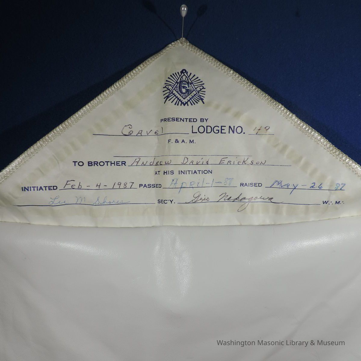 3) Master Mason Individual Aprons