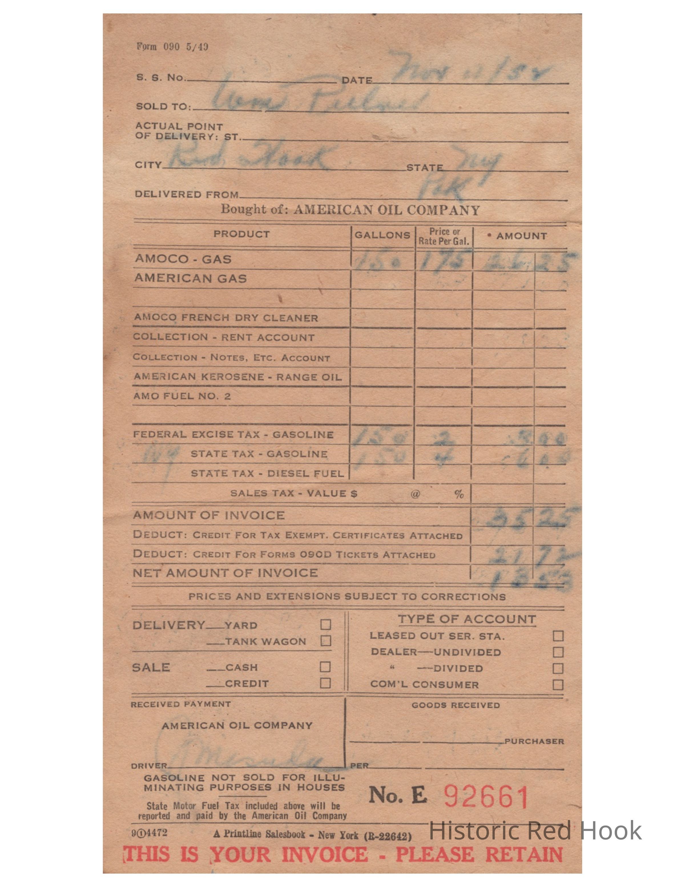 multiple receipts - click to view all