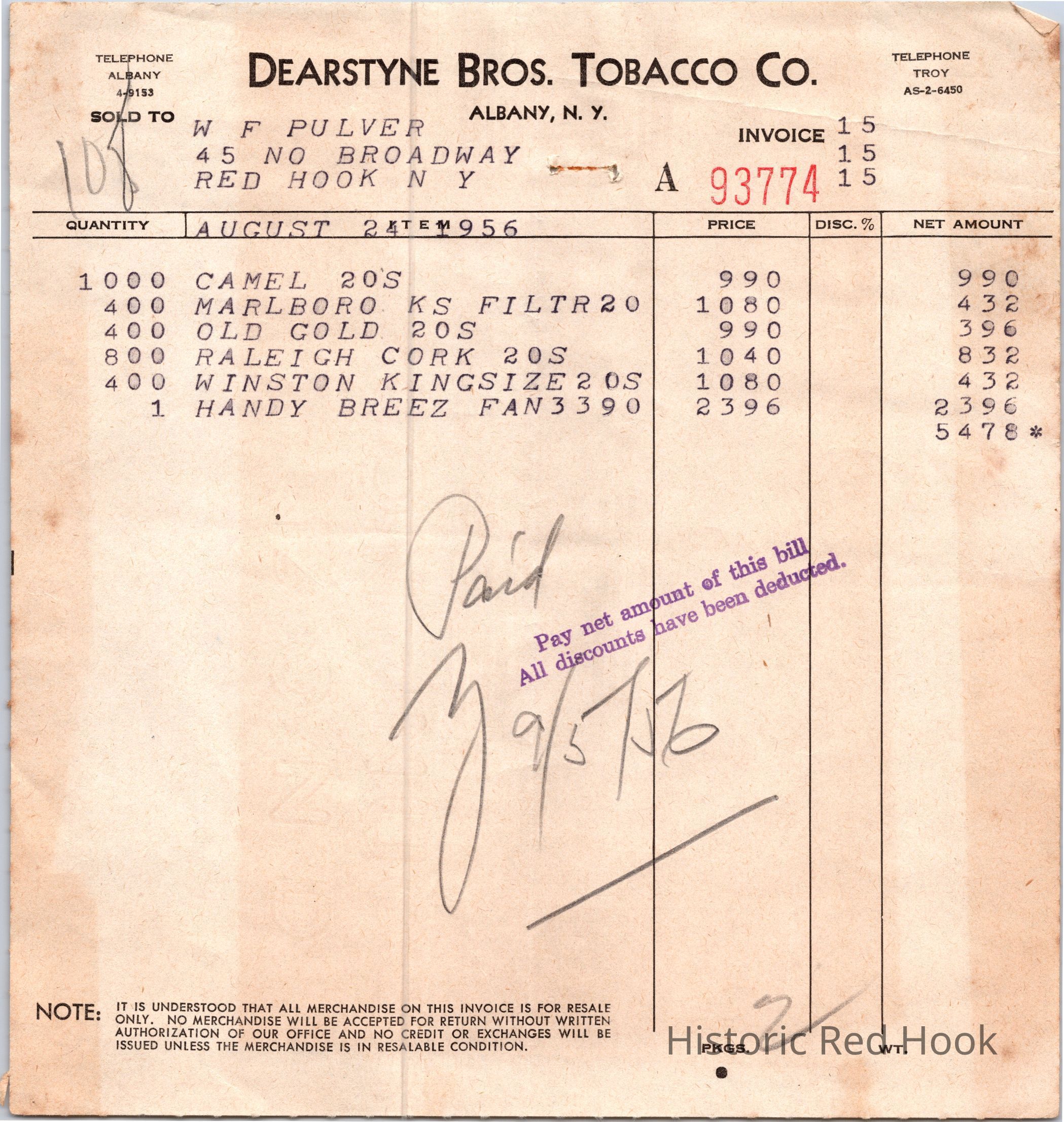 multiple receipts - click to view all