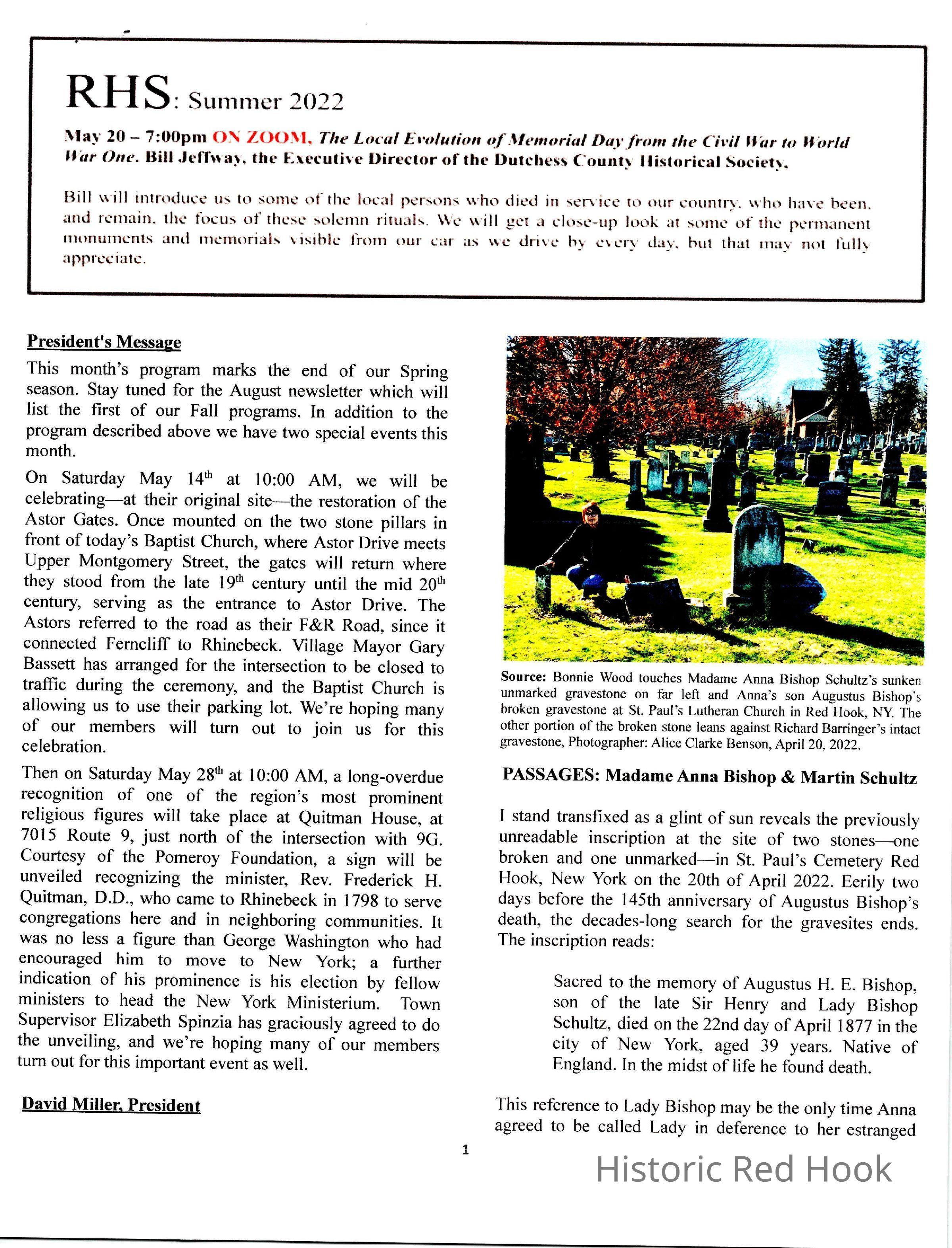 Click for entire PDF: Information on Anna Bishop by Bonnie Wood