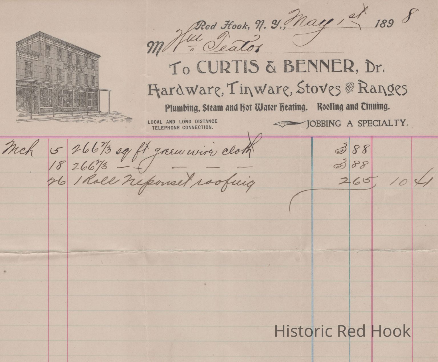Sold! Artful Invoices Trace Red Hook's Businesses