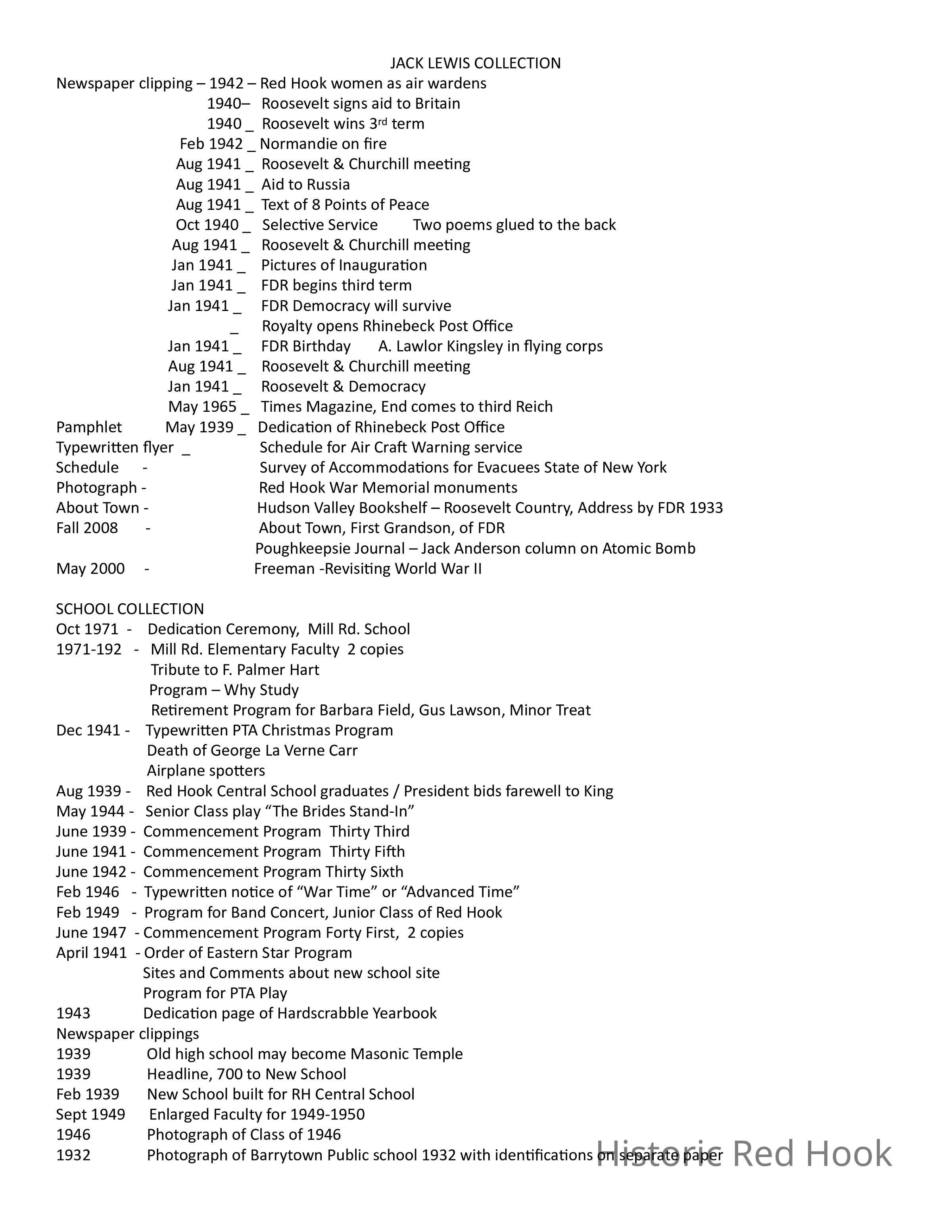 Finding aid - pdf