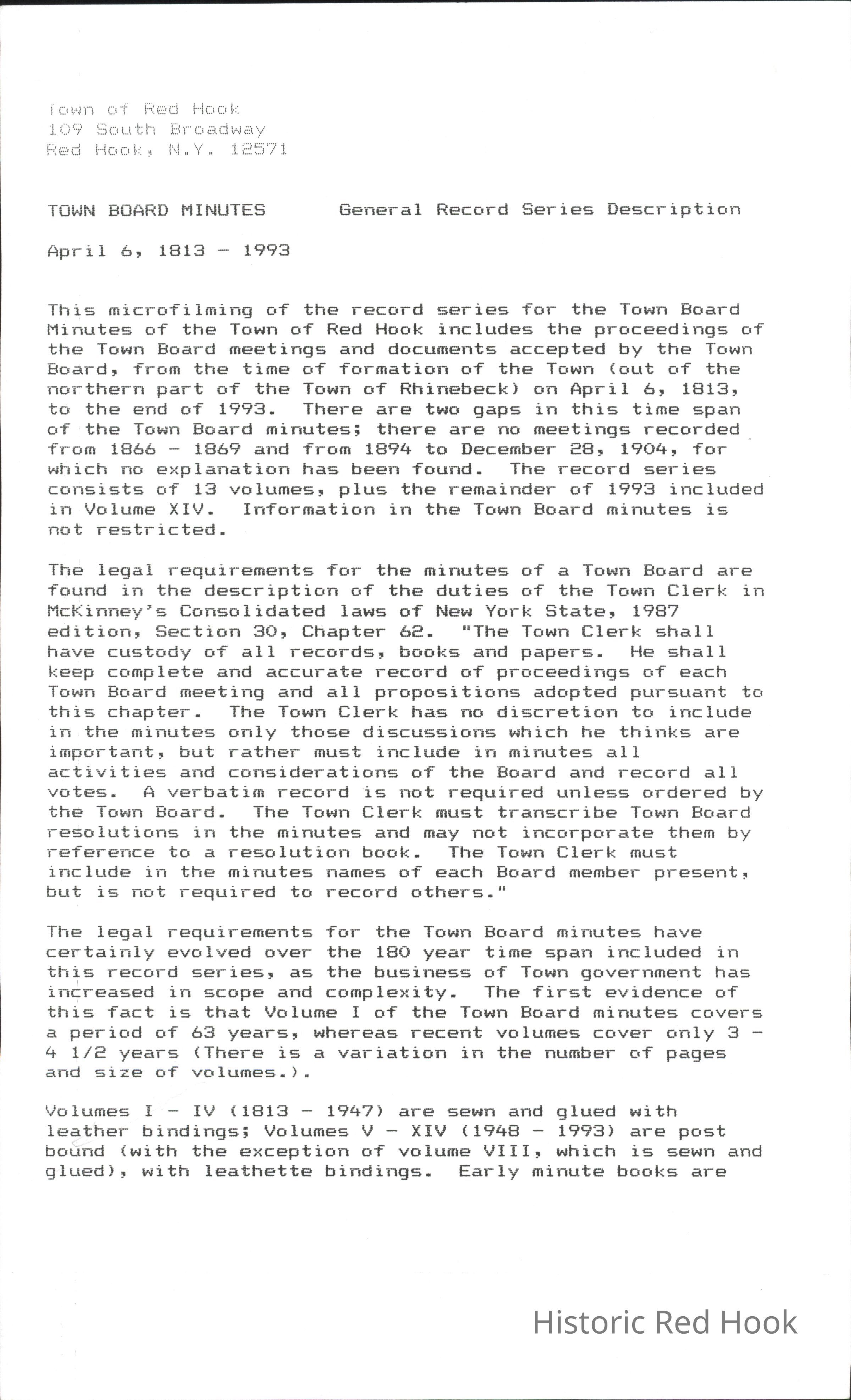 General Record Series Description