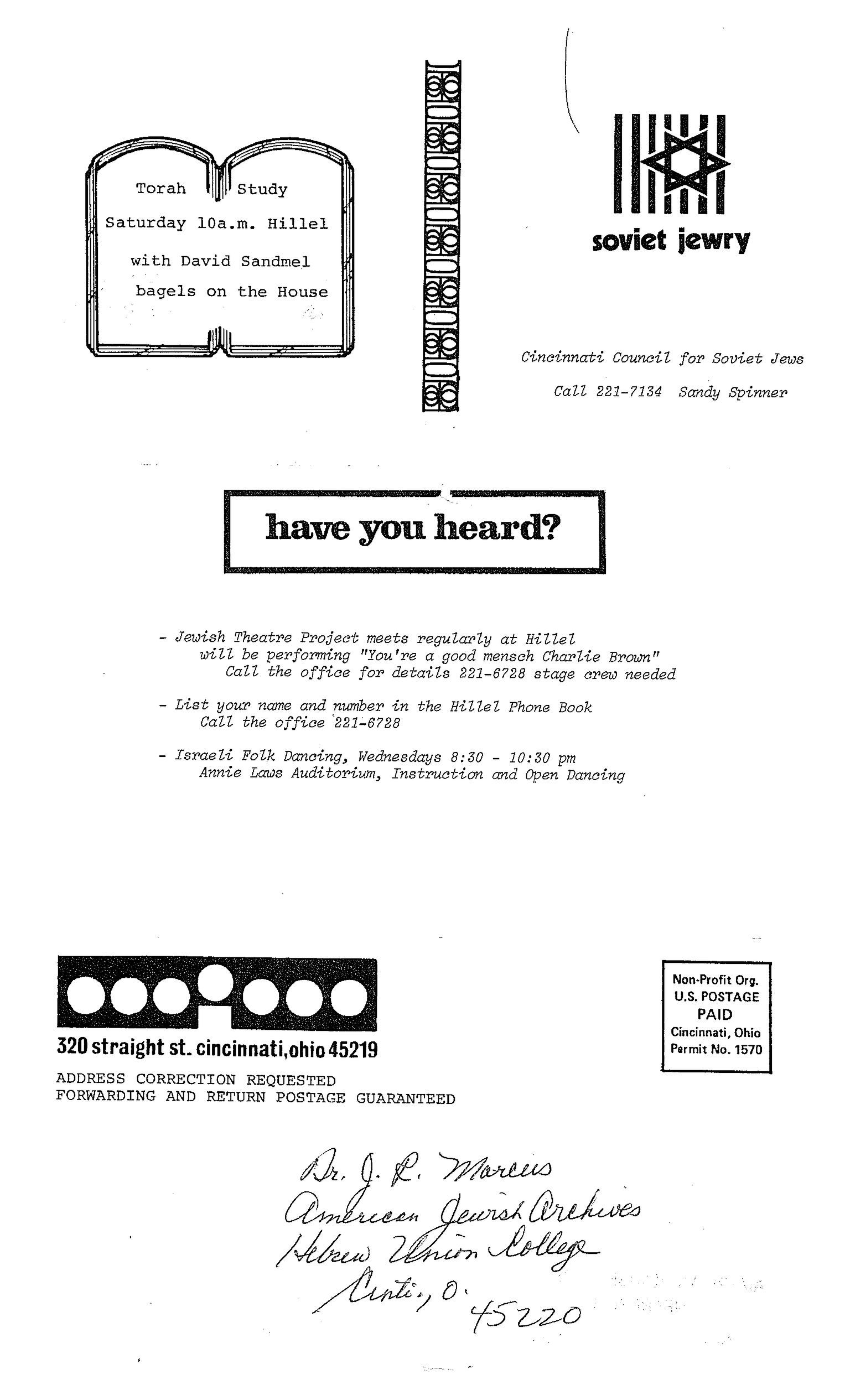 Cincinnati Council for Soviet Jews