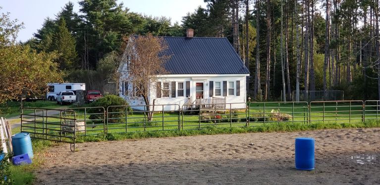          Marshall House, Route 86, Edmunds, Maine; This white cape was once the home of Frank and Millie Marshall.
   