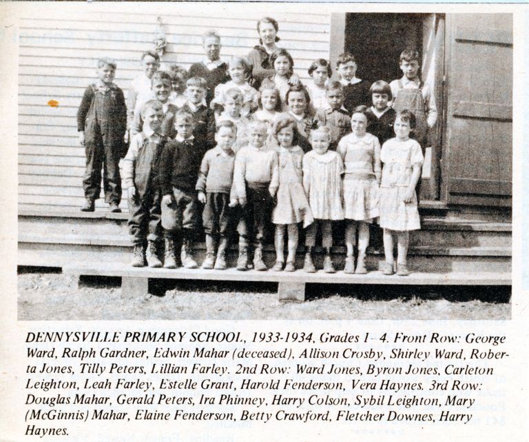          Dennysville Primary School 1933-1934, Dennysville, Maine
   
