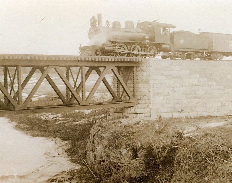          Train Crossing the Trestle
   