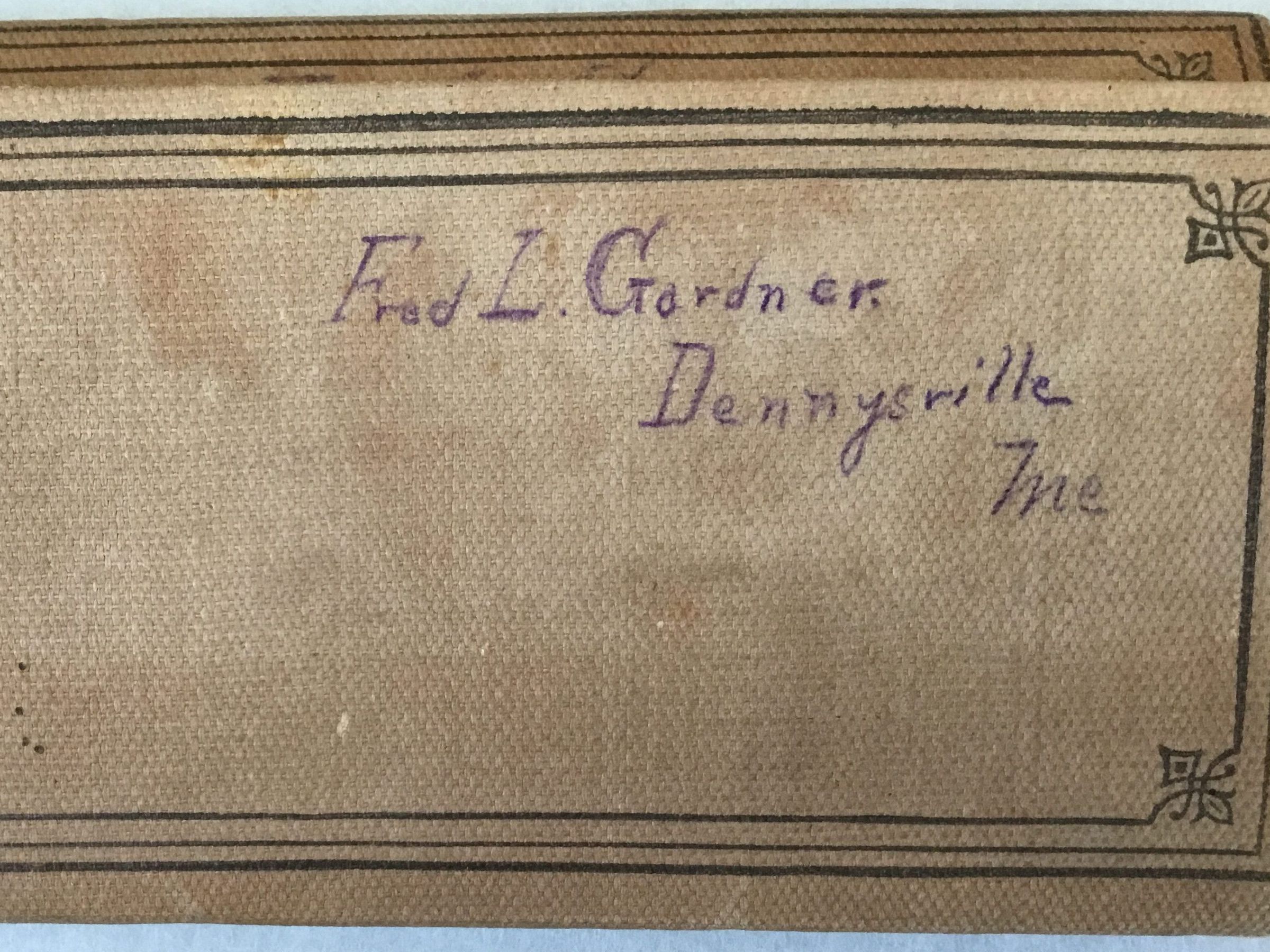 Diary of Fred L. Gardner picture number 1