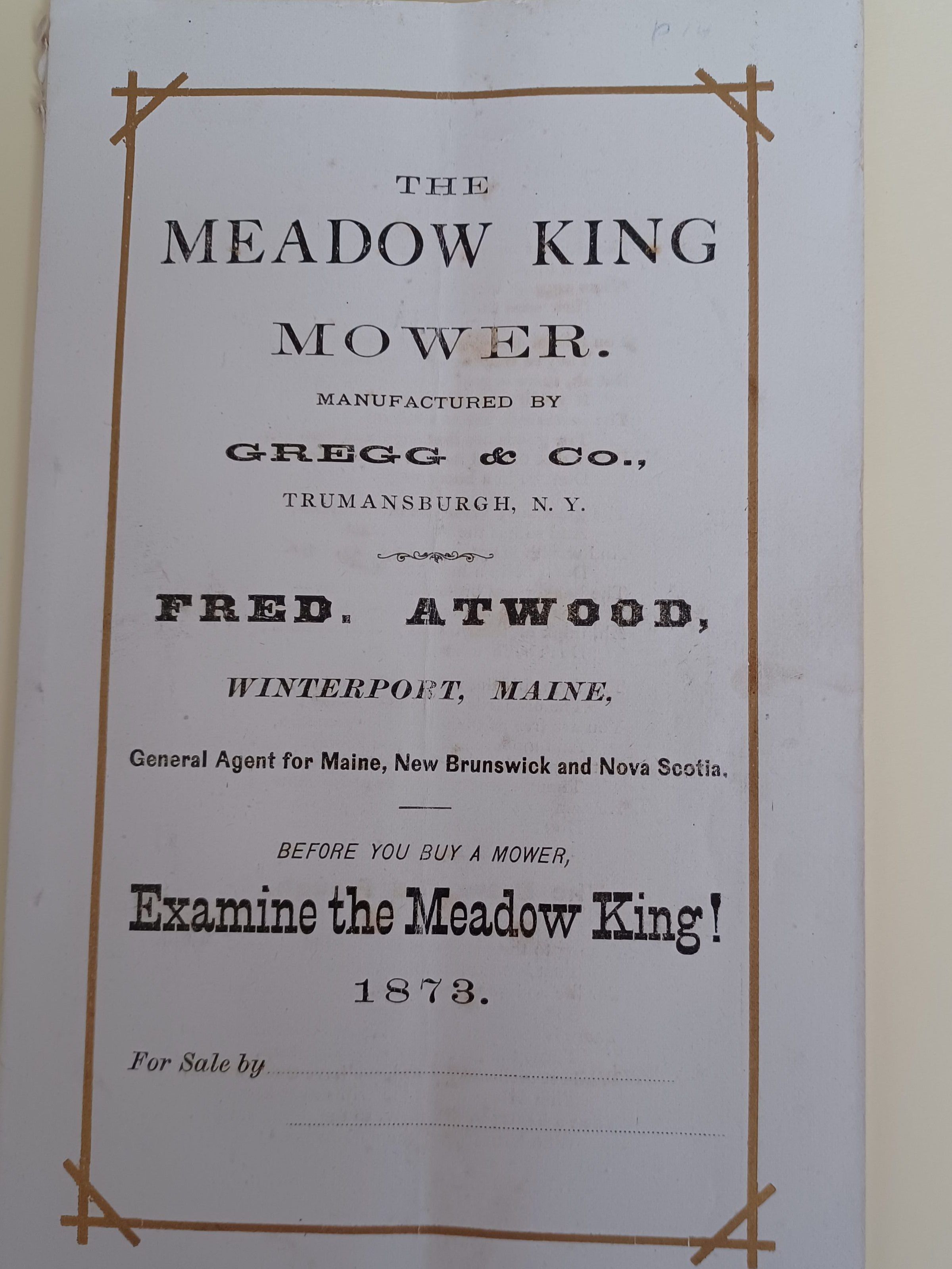 Meadow King Mower Advertising Booklet picture number 1
