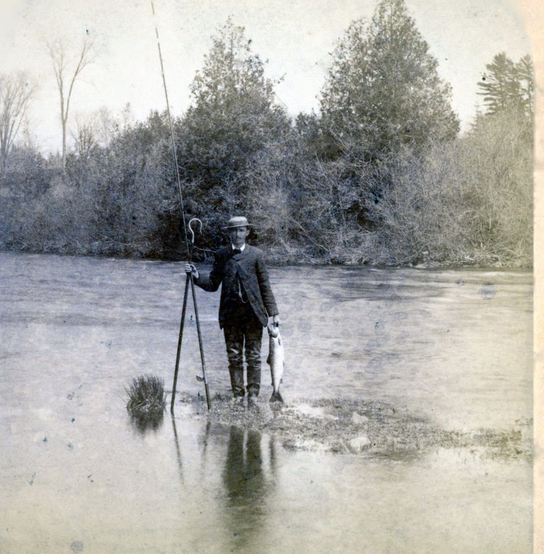          Salmon Fishing on the Dennys River, Maine
   