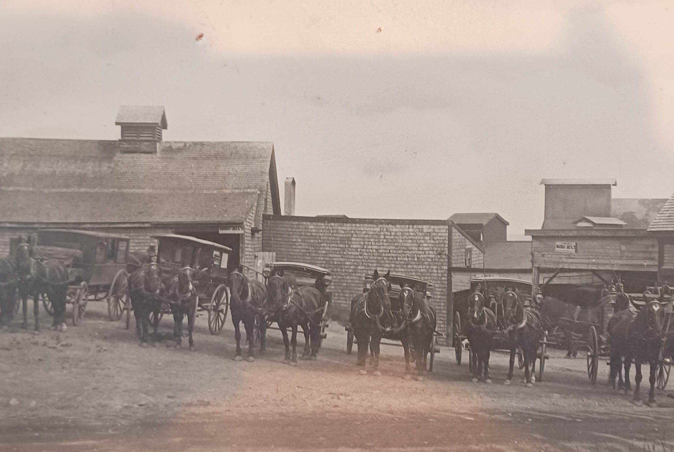 Charles Gardner's livery stable in Eastport, Maine