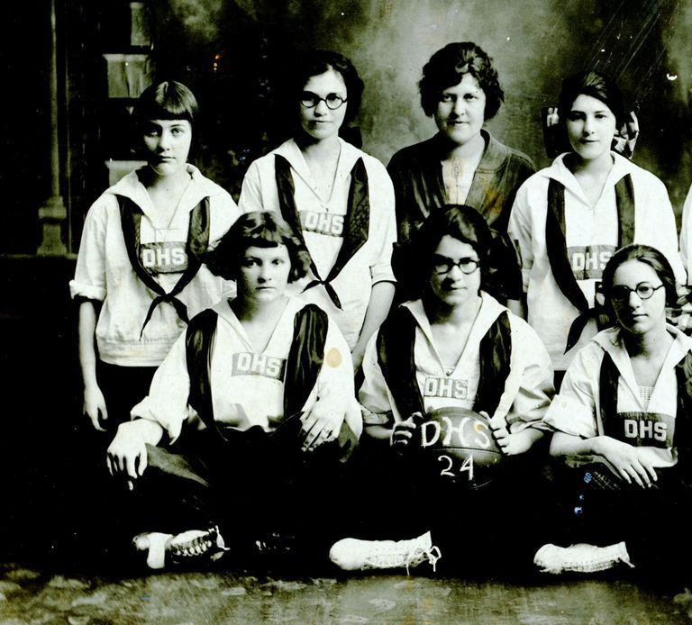          Girl's Basketball Team, Dennysville, Maine
   