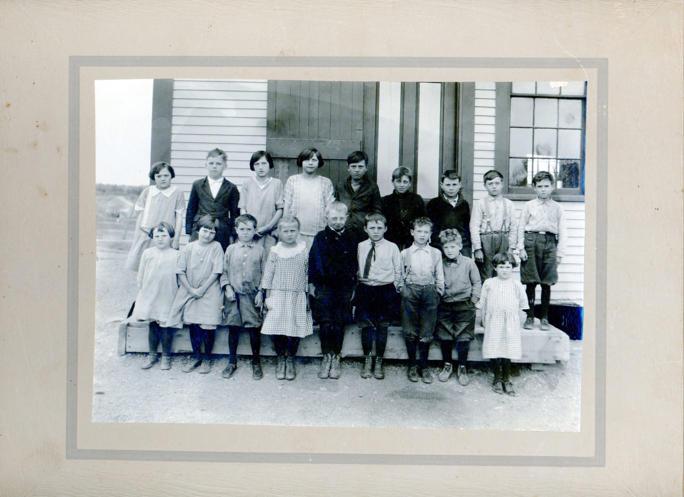 Students at the Lower Dennysville Schoolhouse; A school group at the schoolhouse in Lower Dennysville in the 1920's.