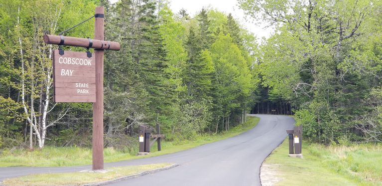          Cobscook Bay State Park Entrance, South Edmunds Road.
   