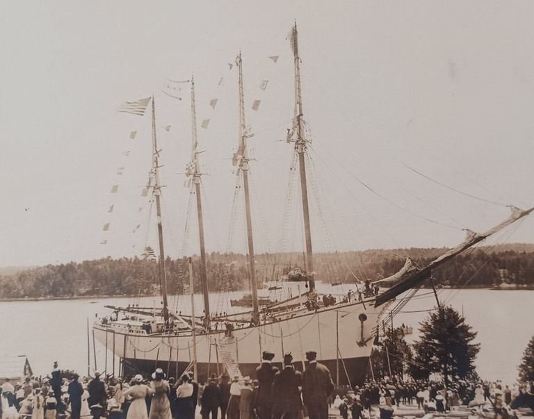          Launching the David Cohen in Dennysville
   