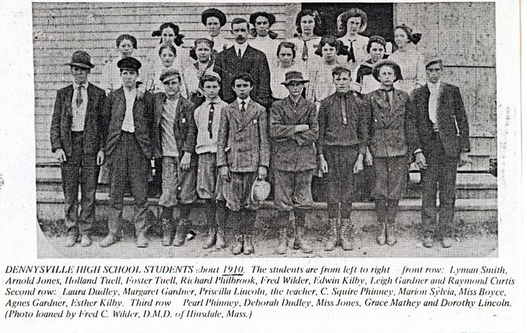          Dennysville High School Students, Dennysville, Maine c. 1910 picture number 1
   