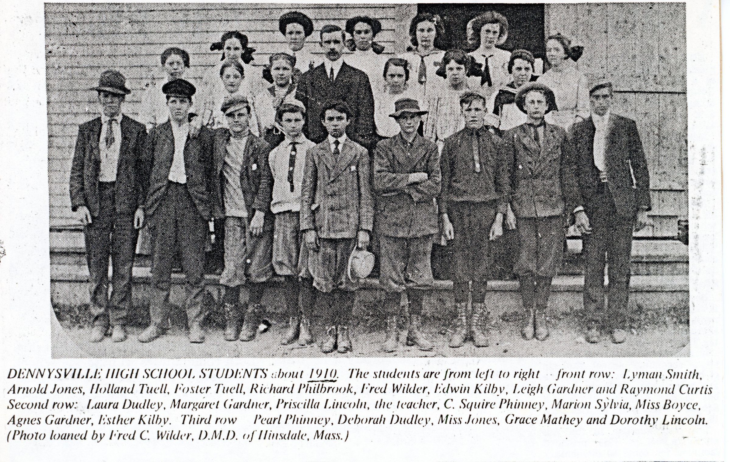 Dennysville High School Students, Dennysville, Maine c. 1910 picture number 1