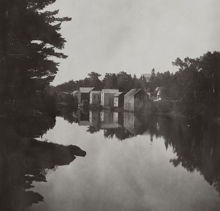          Shops and Stores Along the Dennys River, c. 1890
   