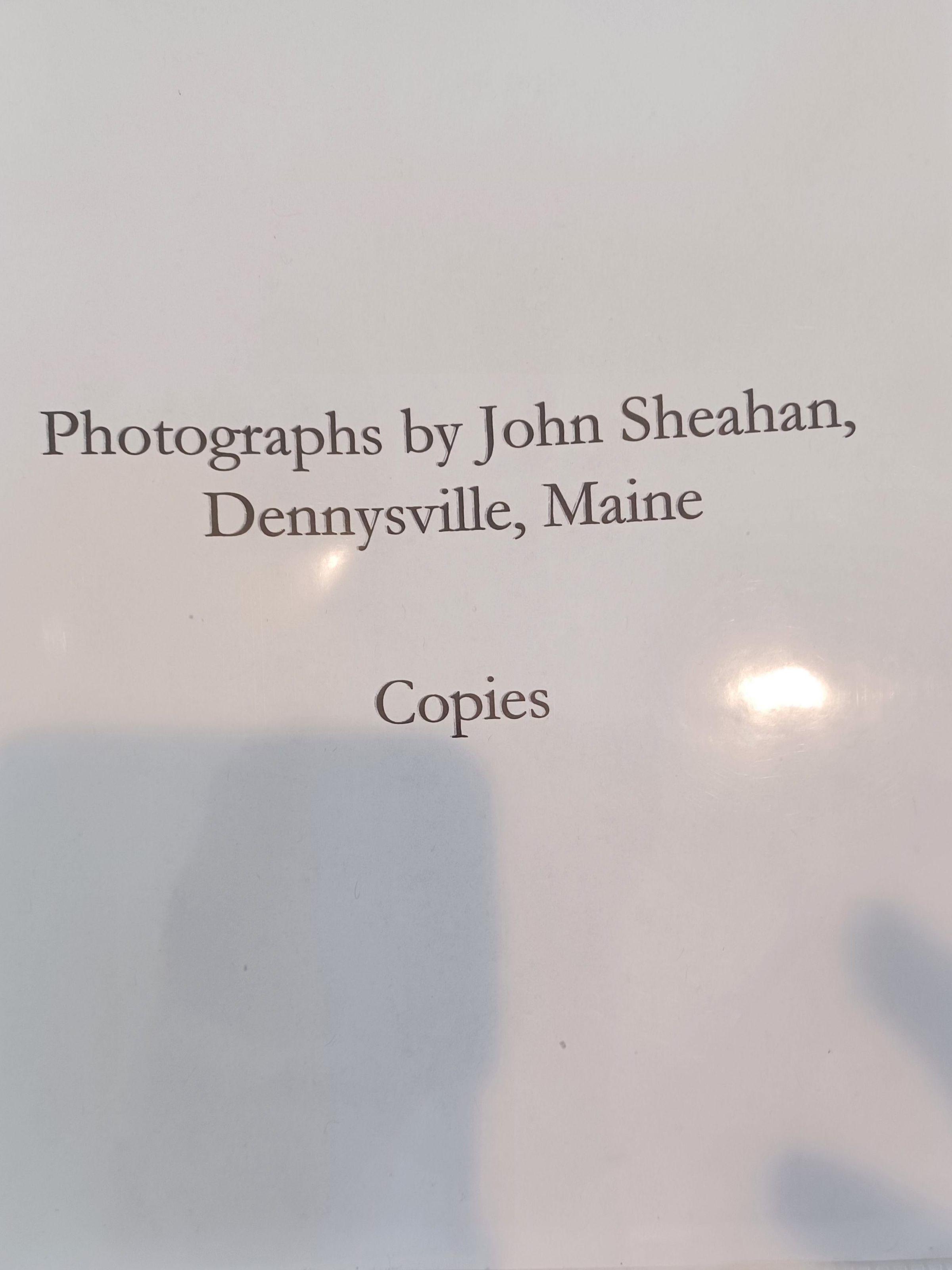 Photographs by Dr. John Sheahan, Dennysville, Maine (copies) picture number 1