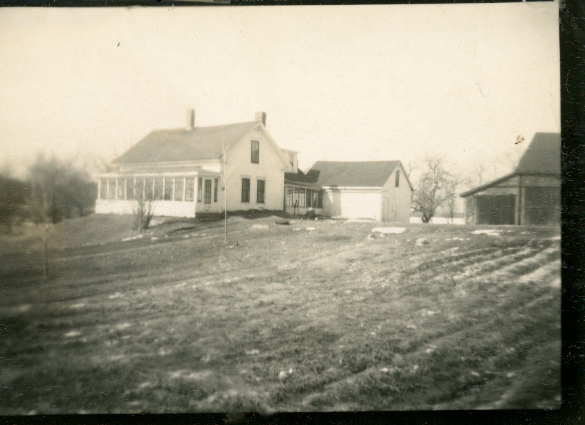 Ward House, Meddybemps, Maine; View of the Ward House in Meddybemps, Maine, c. 1960, when it was occupied by Bert and Bertha Ward.