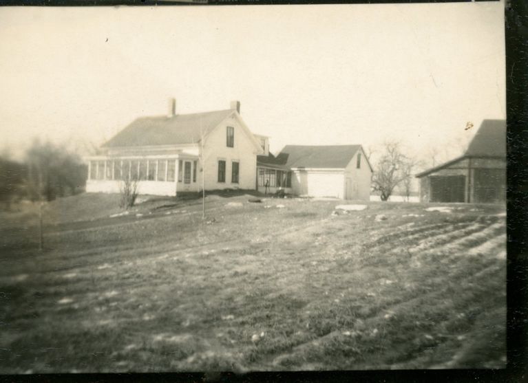          Ward House, Meddybemps, Maine; View of the Ward House in Meddybemps, Maine, c. 1960, when it was occupied by Bert and Bertha Ward.
   