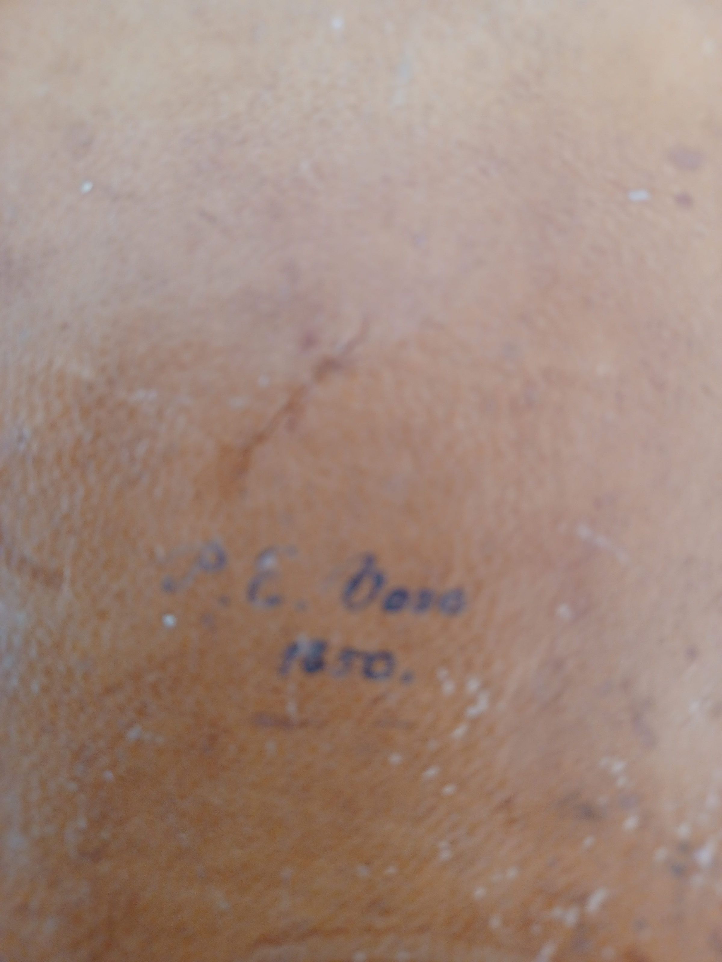 Inscription on cover of Peter E. Vose's contributions list