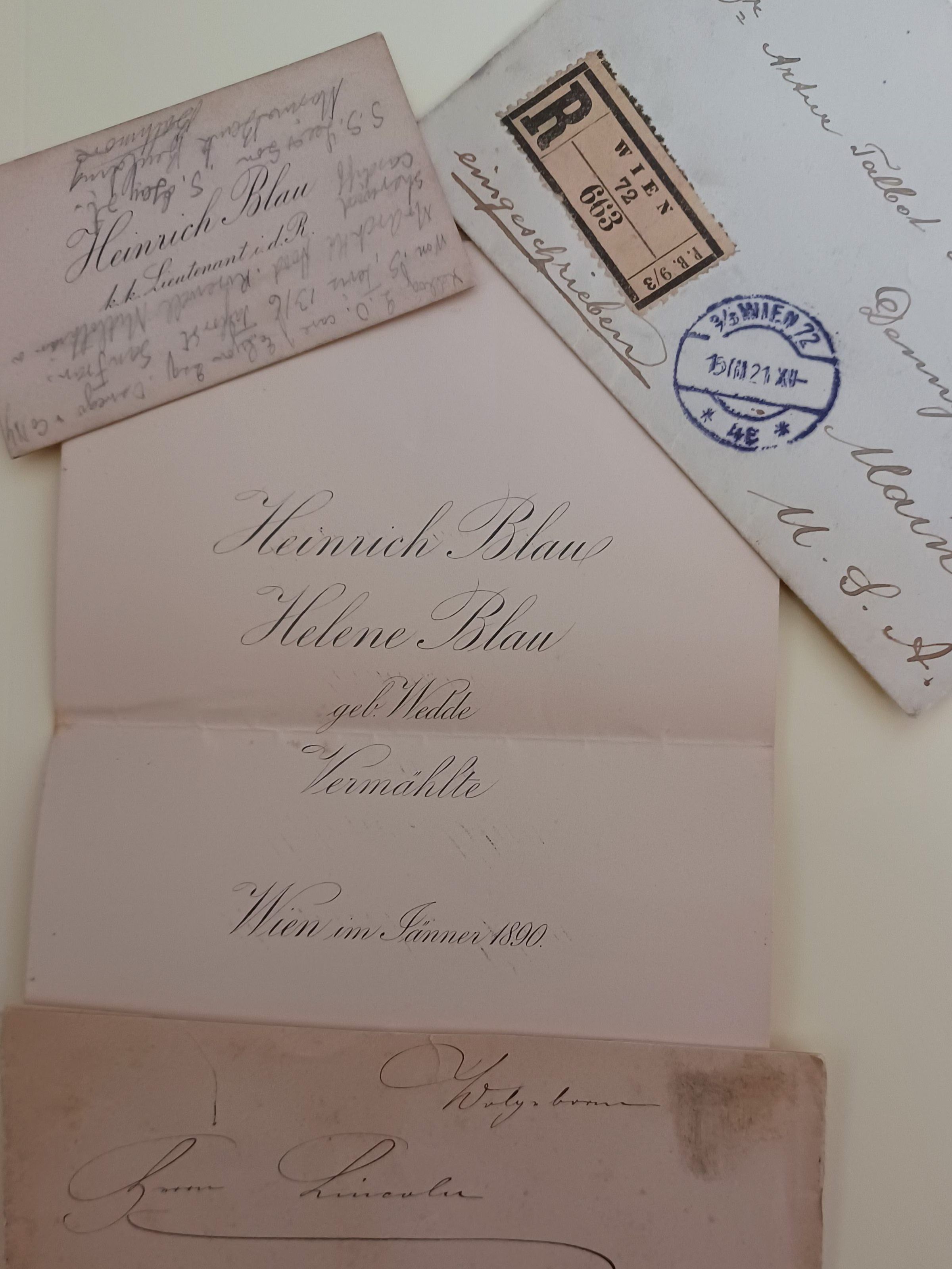 Letters from Heinrich Blau to Arthur T. Lincoln picture number 1