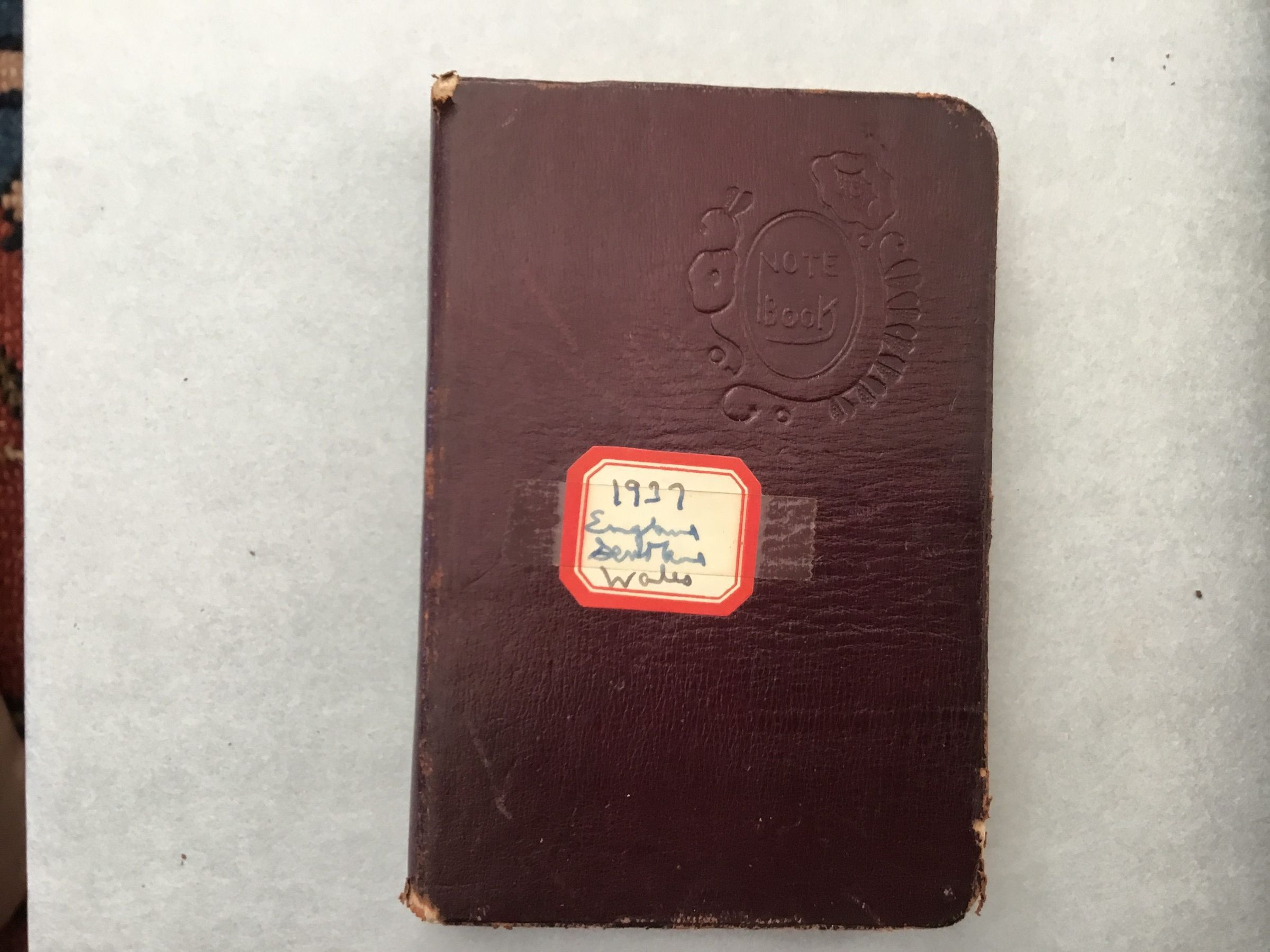 Notebook: England, Scotland, Wales, Summer 1937 picture number 1
