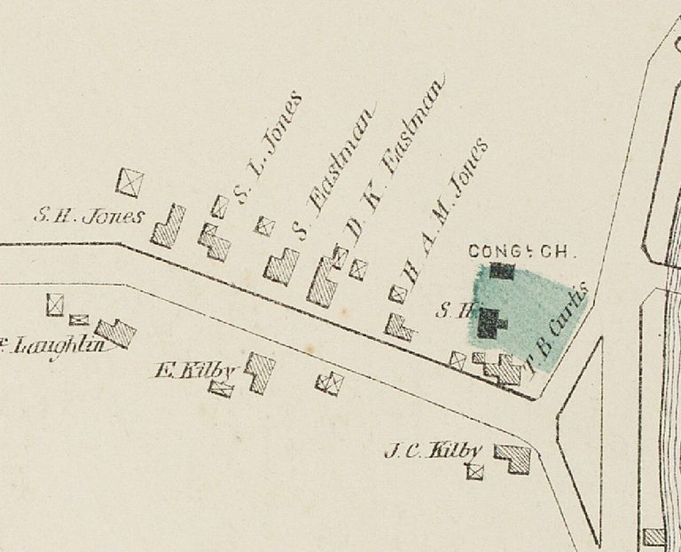          King Street, Dennysville, Maine, 1881; Detail for the Colby Atlas map of Washington County, Maine, published in 1881
   