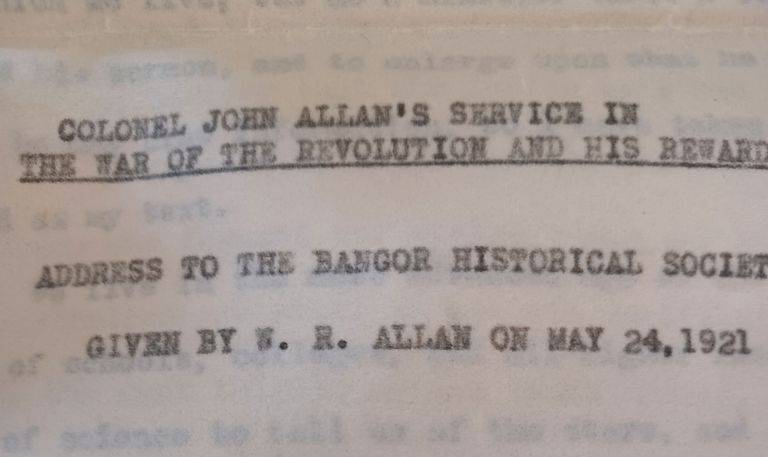          Colonel John Allan's Service in the War of Revolution.. picture number 1
   