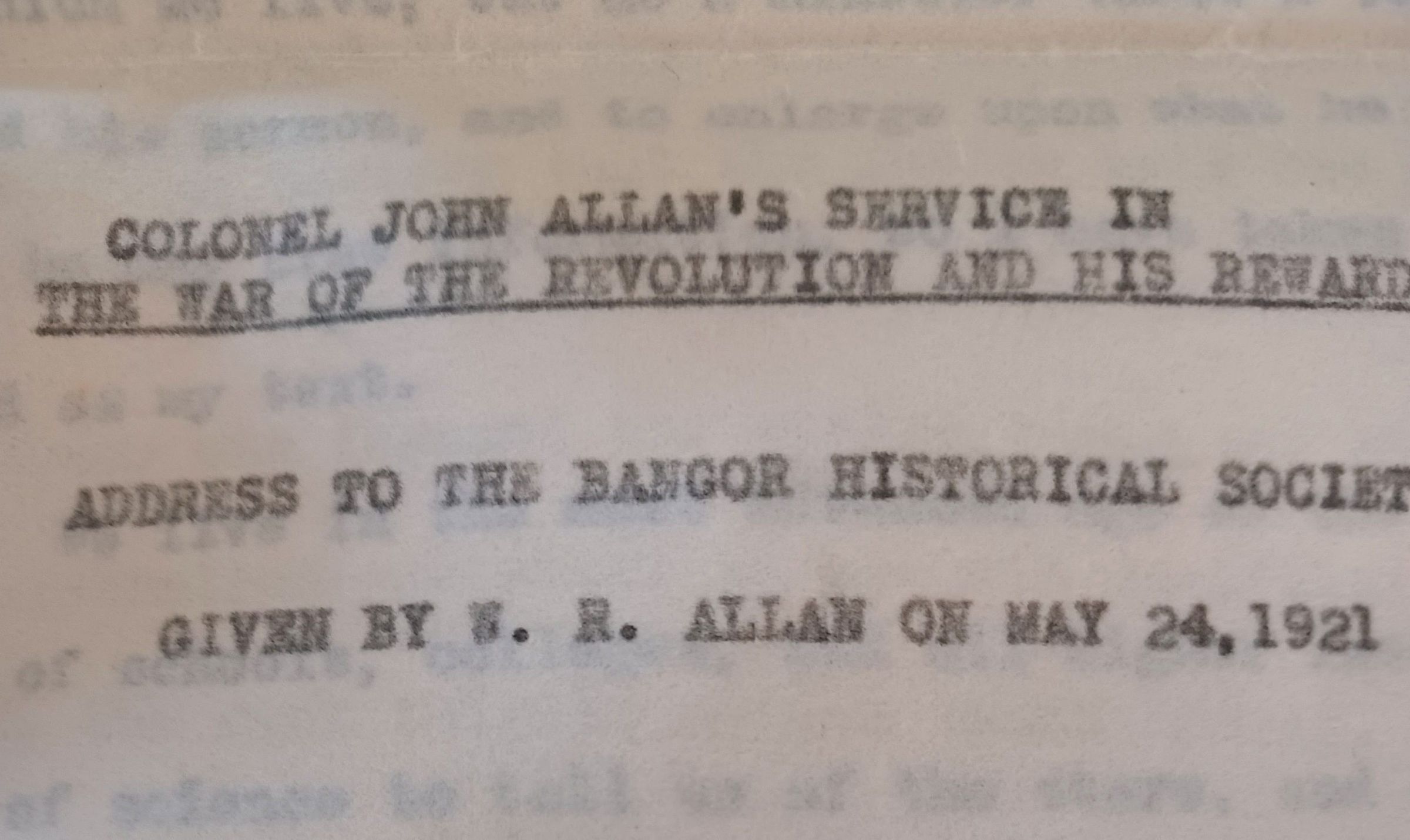 Colonel John Allan's Service in the War of Revolution.. picture number 1